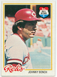 1978 Topps Baseball Cards      700     Johnny Bench